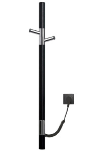 Полотенцесушитель Gloss&Reiter Е2 ENKEL.E2.L.15х75.H2.TIMER.BLACK-CHROME.СМ1 электрический (таймер)