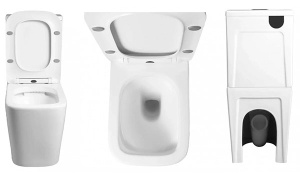 Напольный унитаз Cerutti Maiella CT10314 безободковый с крышкой Soft Close, белый