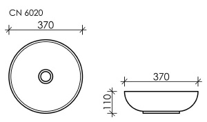 Умывальник CeramicaNova Element CN6020