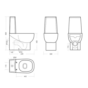 Напольный унитаз Sanita Luxe Infinity SL DM Slim (с крышкой SoftClose), белый