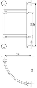 Полка Ledeme L3307-2