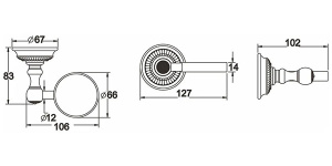 Мыльница Rose RG1403Q