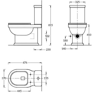 Напольный унитаз Kerama Marazzi Pompei, белый