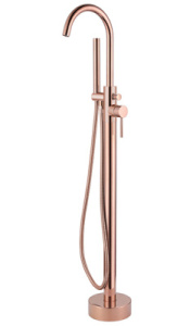 Смеситель для ванны Abber Wasser Kreis AF8115G / AF8115RG напольный, розовое золото