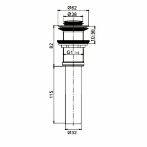Донный клапан Rose RS13