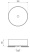 Умывальник Wellsee Coax 323506000 / 323509000 / 323512000, 30х30, серый матовый