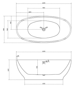 Акриловая ванна Abber AB9207
