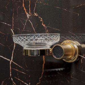 Стакан Boheme Royal Cristal 10924-G / 10924-G-B, прозрачный, золото, белые кристаллы