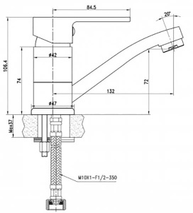 Смеситель для умывальника Lemark Plus Grace LM1507C
