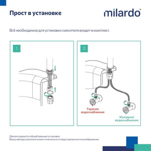 Смеситель для кухонной мойки Milardo Meal M01BNJ0M05