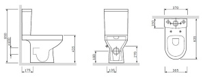 Напольный унитаз AM.PM Spirit V2.0 FlashClean C708600WH, белый