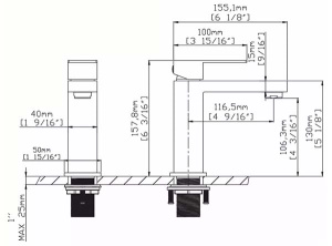 Смеситель для умывальника Gid Anchel SS979-BM-K