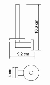 Держатель для туалетной бумаги Wasserkraft Lippe K-6597