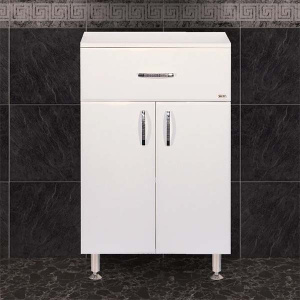 Комод Misty Люси 50 / 60 с корзиной для белья, 50, белый