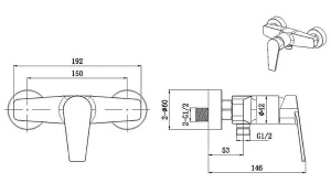 Смеситель для душа Allen Brau Eclipse 5.E1004-00
