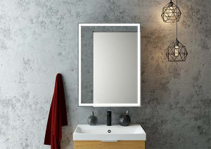 Шкаф-зеркало Континент Mirror Box LED 60, 60х80, черный матовый