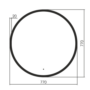Зеркало Abber Mond AG6204SCG-0.77 / AG6204SCGL-1.0, 77х77