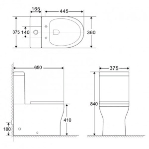 Напольный унитаз BelBagno Ancona BB1224CPR-P безободковый, белый