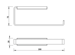 Держатель для полотенец Whitecross Cubo CU2456GM
