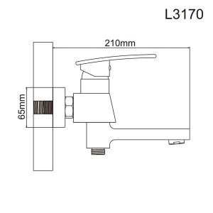 Смеситель для ванны Ledeme H70 L3170