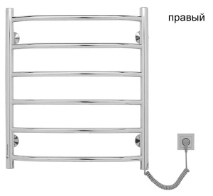 Полотенцесушитель Gloss&Reiter Э2 Terra Л Т6 электрический (таймер), 50х60 6 перекладин (левый)