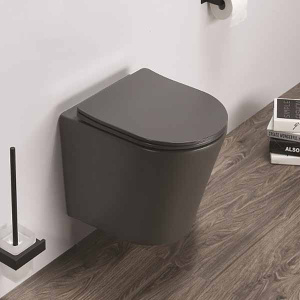 Подвесной унитаз CeramaLux B2330-2MDH безободковый (с крышкой SoftClose)