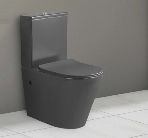 Напольный унитаз Cerutti Sella MB CT9865 безободковый, черный матовый