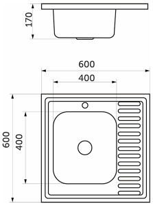 Кухонная мойка AKS 42598 / 42599