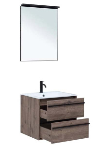 Комплект мебели Aquanet Lino 60 / 70 / 80 / 90 дуб веллингтон, 60, дуб веллингтон