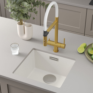 Кухонная мойка Roxen Gap 360270-44CW Cloud White