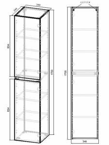 Пенал Vincea Fine VSC-2NF170VO