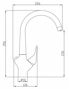 Смеситель для кухонной мойки Zorg Steel Hammer SH 815 под фильтр, сатин