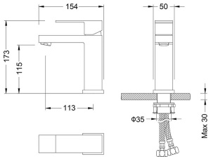 Смеситель для умывальника Timo Selene 2061/03F