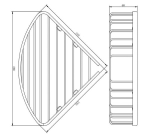 Полка Omnires Uni UN3503CR
