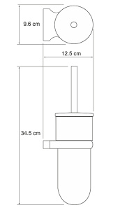Ершик для унитаза Wasserkraft Berkel K-6827