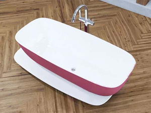 Ванна из искусственного камня Kolpa-san Milo FS Red