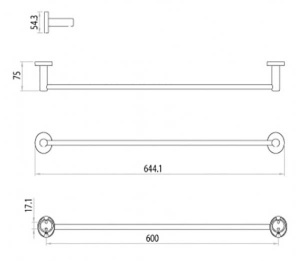 Держатель для полотенец Lemark LM3238C