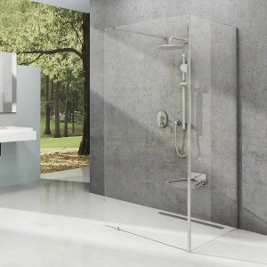 Душевое ограждение Ravak ST Walk-In Corner профиль черный, 110х80, Transparent