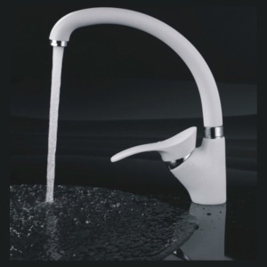 Смеситель для кухонной мойки Ledeme L4101H / L4101F, белый