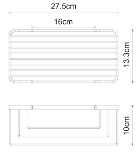 Полка Wasserkraft K-711WHITE