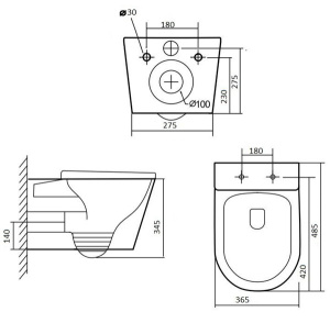 Подвесной унитаз Grado GD-W203R
