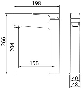 Смеситель для умывальника Grossman Classic 520.K35.04.320