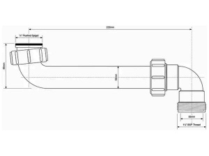 Сифон для мойки McAlpine HC13-32