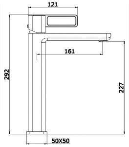 Смеситель для умывальника Ganzer GZ12112-F
