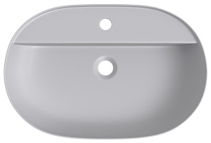 Умывальник Wellsee Chic Riviera 326818000 / 326821000 / 326824000, 50х38, серый матовый