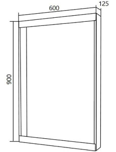 Зеркало 1Marka Aris дуб сонома