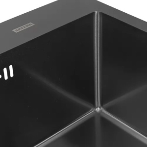 Кухонная мойка Arfeka AF 60 Black с коландером и дозатором