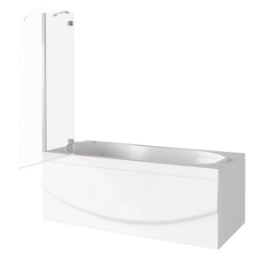 Душевая шторка на ванну Good Door SCREEN 2H-100-C-CH, 100х140, прозрачный