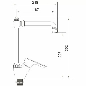 Смеситель для кухонной мойки Ledeme L4460