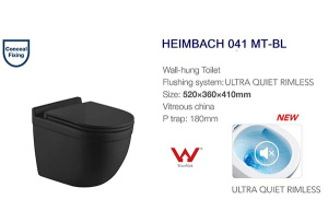 Подвесной унитаз WeltWasser Heimbach 041 MT-BL